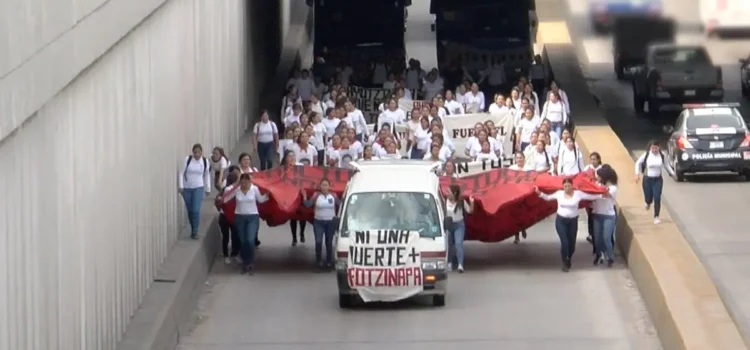 Cierres de vialidades por marcha de normalistas este 26 de septiembre en Aguascalientes