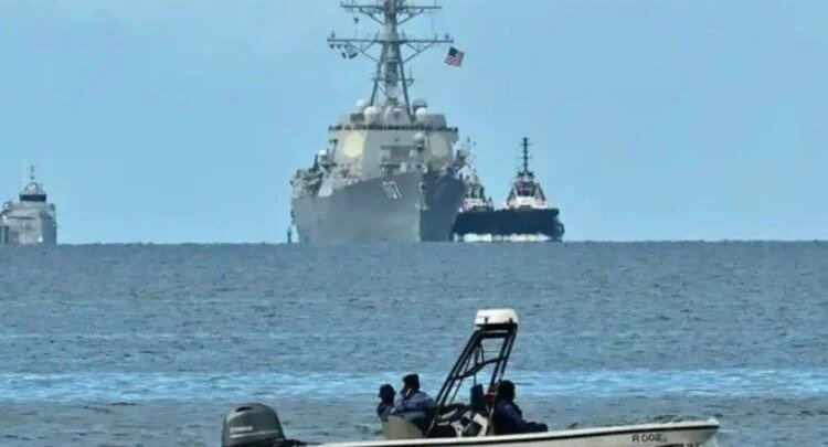 Llega buque de guerra de Estados Unidos a Trinidad y Tobago